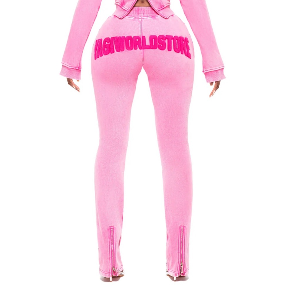 Yagi world pink joggers